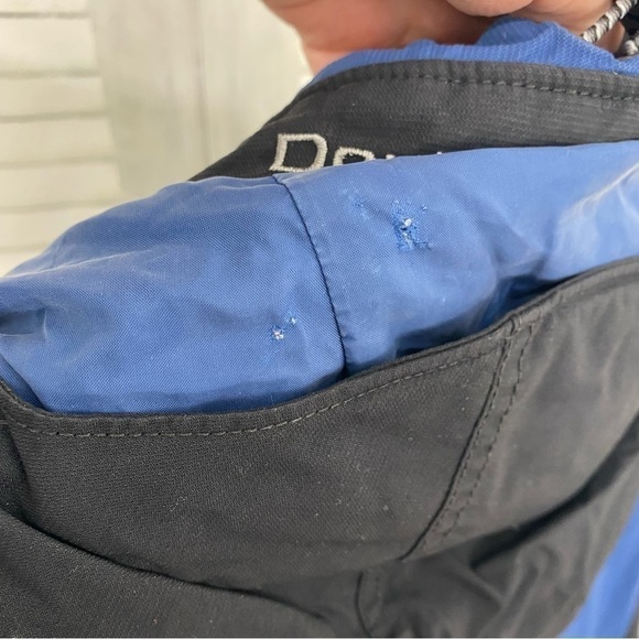 Columbia Mens Size Medium Blue Black Core Zip Jacket Hooded Windbreaker Pockets - Picture 8 of 16